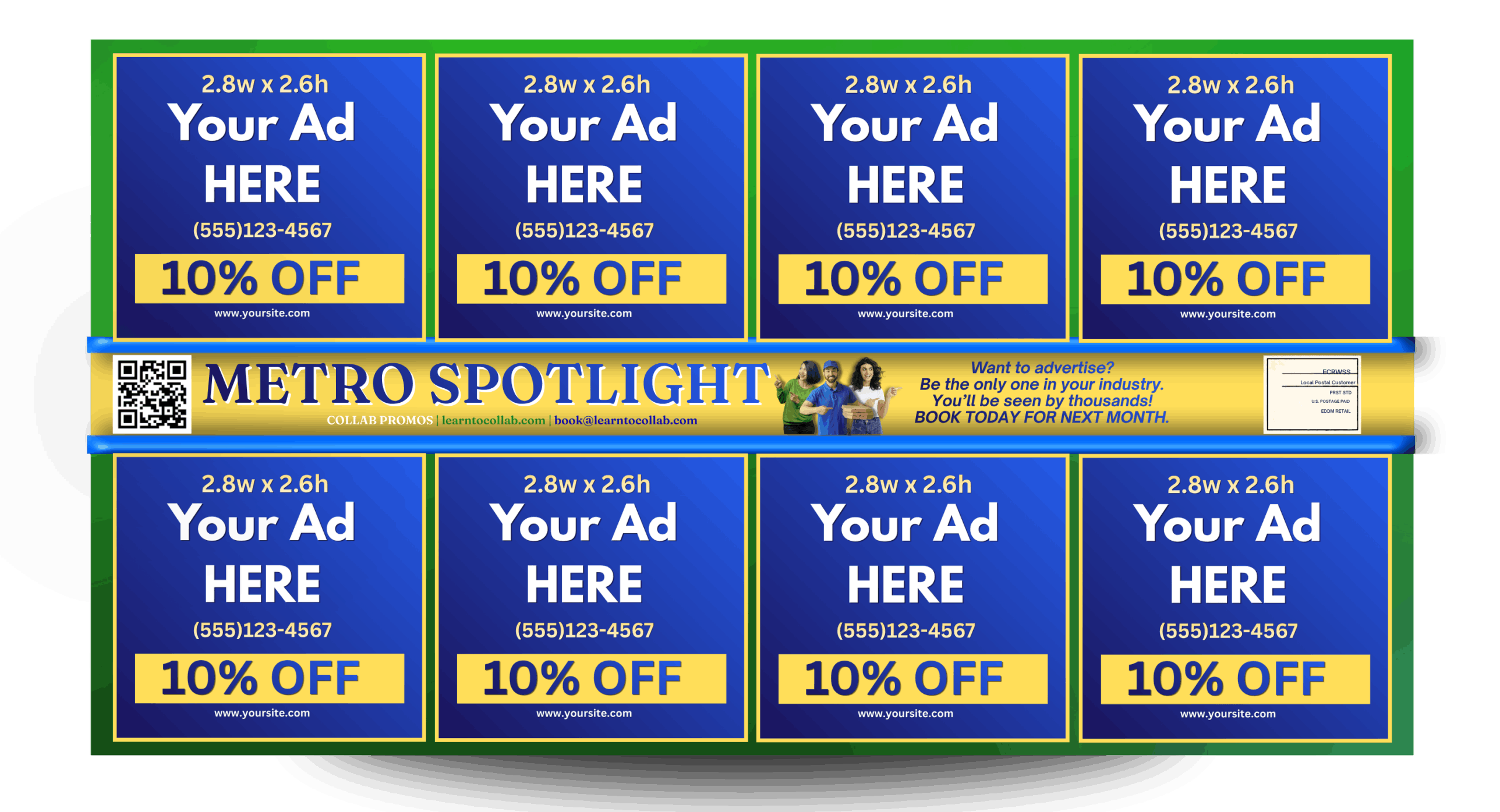 6.5x12 Ad Layout Template